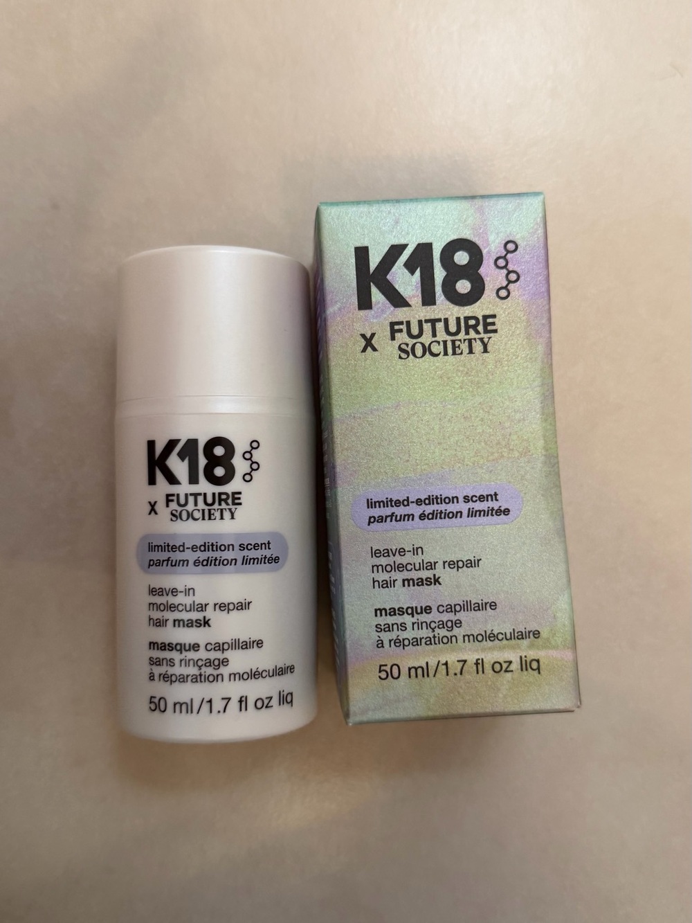 Set of TWO K18 Hair mask K18 x Future Society Limited Edition Scent Mask